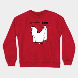 Halloween Ghost Rooster Chicken Crewneck Sweatshirt